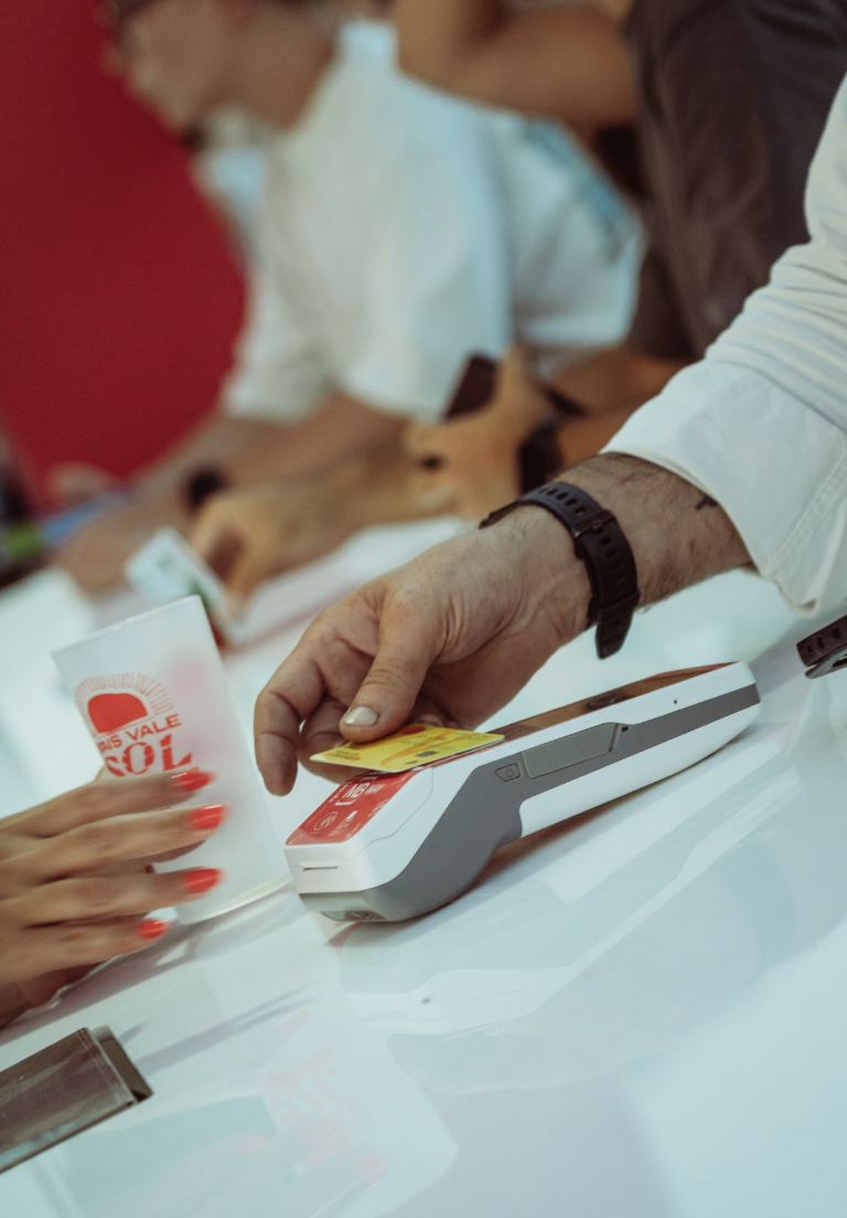 Pagamento por cartão num terminal ZPOS Payments